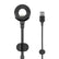 Baseus 3 in 1 O-Type Car Phone Mount Holder & Charging Cable For iPhone 2.1A Car Accessories