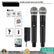 Dual Rechargeable Wireless Handheld Microphones Party Effects