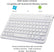 Ultra-Slim Bluetooth Rechargeable Mini Keyboard For IOS Windows Android Mobile Accessories