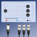 60cm Balanced XLR Splitter Cable 1 Male to 3 Female AV Cables