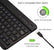 Ultra-Slim Bluetooth Rechargeable Mini Keyboard For IOS Windows Android Mobile Accessories