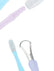 Stainless Steel Tongue Tounge Cleaner Scraper W/ Toothbrush Hygiene 2 in 1 Kit Home Essentials