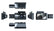 Dashcam 4K Front Rear Inner 3 Lens Cameras Car Accessories