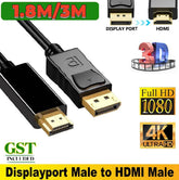 Displayport DP to HDMI Cable Male to Male AV Cables
