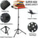 Folding Adjustable Music Score Stand & Light (Optional) Home Essentials