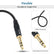 L 90° Amplifier Stereo 6.35mm 1/4 jack TRS Cable Male to Male Guitar AV Cable