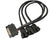 27cm SATA 15Pin to 2/3/4 Way 3 Pin/4 Pin For PC Fan PC Accessories