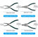 TUOSEN 7-Inch Metal Snap Ring Plier 4-Piece Set DIY & Home Tools