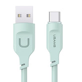 USAMS 1.2M 6A USB C Type C Charger Data Cable Mobile Accessories