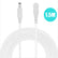 White 60W DC 5.5x2.1mm Male to Female Extension Cord CCTV Camera Accessories
