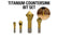4PCS Titanium Countersink Drill Bit Set DIY & Home Tools