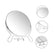 8" Round Cosmetic Makeup Double Sided Table Desk Mirror 2x Magnify Folding Zoom Home Essentials