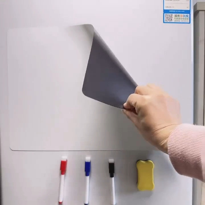 Magnetic A3 Whiteboard Sheet with 3 Pens and Eraser Set Dry Erase Board 42x30cm YS92-4 Business Pros