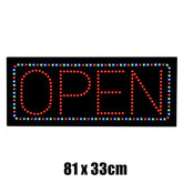 Epoxy OPEN LED Sign LARGE 81x33cm Ready-Made LED Signs