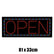 Epoxy OPEN LED Sign LARGE 81x33cm Ready-Made LED Signs