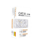 100Pcs RJ45 8P8C Connector Modular Network Cable Plug Data & Communication