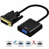 DVI-D 24+1 Pin Male to VGA 15Pin Female Cable AV Adapters