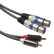 1.5m Dual XLR Female to Dual RCA Male Cord AV Cables