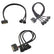27cm SATA 15Pin to 2/3/4 Way 3 Pin/4 Pin For PC Fan PC Accessories