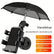 Phone Holder W/ Mini Umbrella Handlebar Mirror Mount for Motorcycle Bicycle Mobile Accessories
