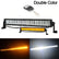 120W 40LED White & Amber Light Bar w/ Remote Car Accessories