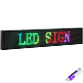 Semi-Outdoor 7 Colour Wireless Programmable LED Message Sign 100cmx20cm Ready-Made LED Signs