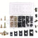 170Pcs U-Clip & Screw Assortment Kit 5 Size U-Style Clip-On Nut with Mounting DIY & Home Tools