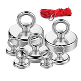 Salvage Strong Recovery Magnet Neodymium Hook W/Rope Treasure Fishing up 600kg Outdoor Gear