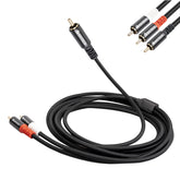 Evertech RCA Male to Dual RCA Male Audio Cable 2-5m AV Cables
