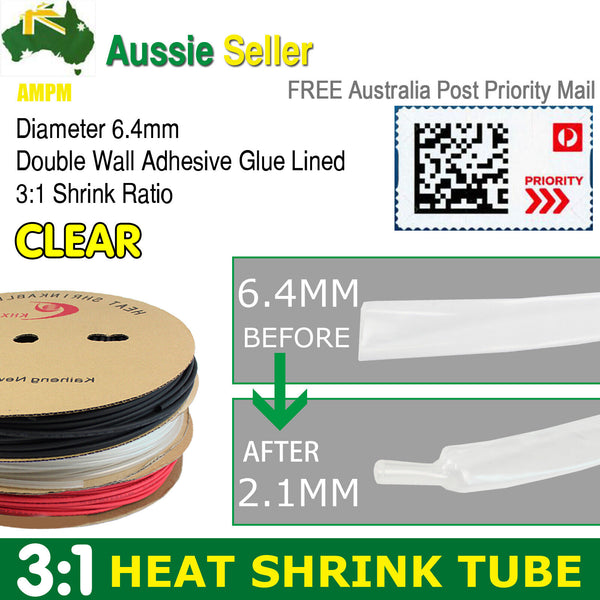 Heat Shrink Tube Dual Wall Heat Shrink Tubing 3:1 Glue Inside Fast Wrap Tools