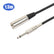 Unbalanced XLR Male to 6.35mm Mono Microphone Lead 1m to 10m AV Cables