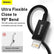 Baseus 2m USB Data Charging Cable 2.4A Black For iPhone iPad Mobile Accessories