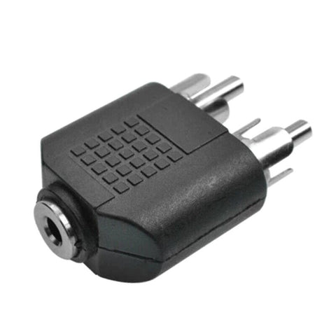 3.5mm AUX Female to 2 RCA Male Audio Adapter (M15)