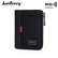 Men's Slim RFID Wallet Stylish Short Bifold Coin Purse with Zipper Colorblock Home Essentials