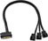 27cm SATA 15Pin to 2/3/4 Way 3 Pin/4 Pin For PC Fan PC Accessories