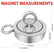 Double Sided Magnet Neodymium Strong Salvage Fishing Recovery Dual Way 75/94mm Outdoor Gear