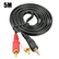 3.5mm Male To 2 RCA Aux Y 1M 3M 10M 20M AV Cables