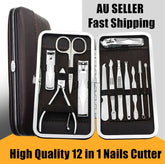 12 in 1 Stainless Nail Clippers Manicure Pedicure Set GS13 Home Essentials