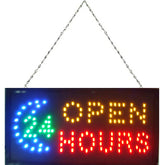 OPEN 24 HOURS LED NEON SIGN 48CM 25CM Ready-Made LED Signs