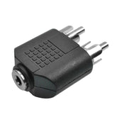 3.5mm AUX Female to 2RCA Male Audio Adapter M15 Splitter AV Adapters