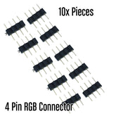 10Pcs of 4 Pin Connectors for 5050 RGB LED Strips Party Effects