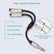 6.35mm Mono TS Guitar Signal Audio Y Splitter Cable 1/4 Mono Male to Dual Female AV Adapters