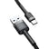 Baseus 2A Black Braided 2m Type C USB C Cable Mobile Accessories