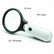 Handheld Magnifying Glass 3 LEDs Peep Hole Jewelry Loupe QS126 DIY & Home Tools