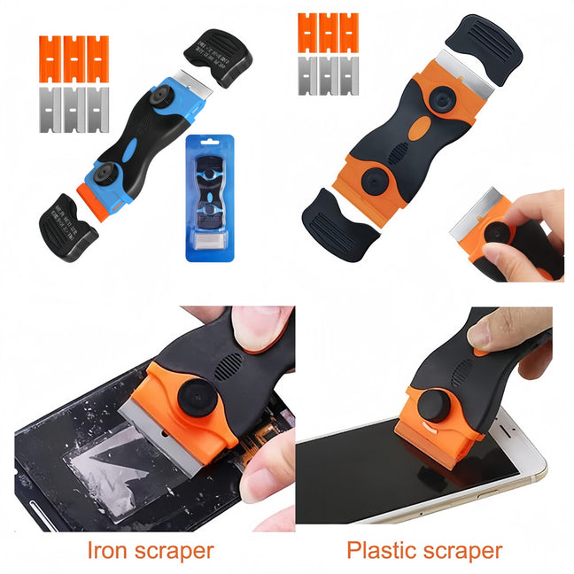 Razor Blade Scraper Double Edged Razor blade Scraping Tool W/ 6 Pcs P ...