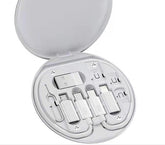 5 in 1 Phone Charging Cable Adapter USB Type C Cord With Travel Box Mobile Accessories