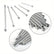 Value Pack Heavy Duty 555pcs Cotter Pin Assortment Kit Grab Split Fix Security DIY & Home Tools