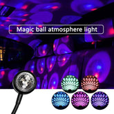 Car USB Atmosphere Ceiling Magic Ball Light Car Accessories
