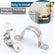 160PCS U-Shaped Stainless Steel Pipe Clamps Set - Cable Clamp W/ Screws Kit DIY & Home Tools