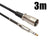 Balanced 6.35mm Stereo TRS to XLR Male Microphone Lead AV Cables 0.3M to 10M AV Cables